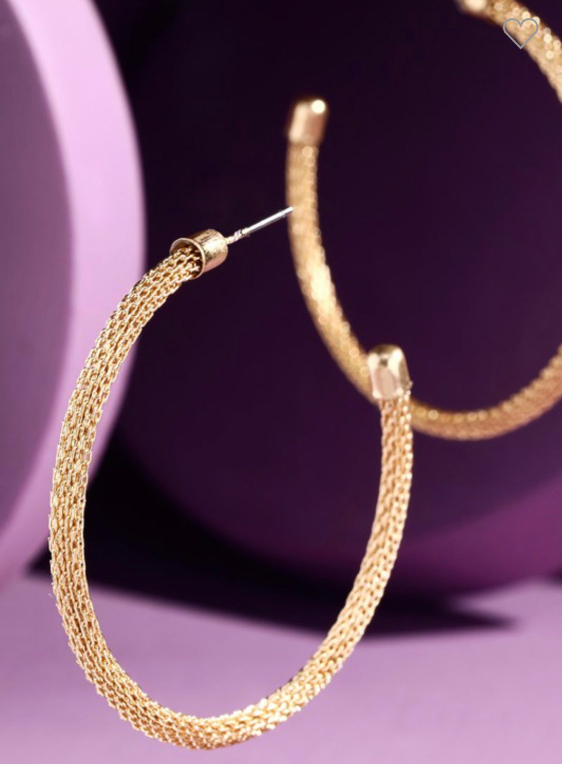 C hoop earrings