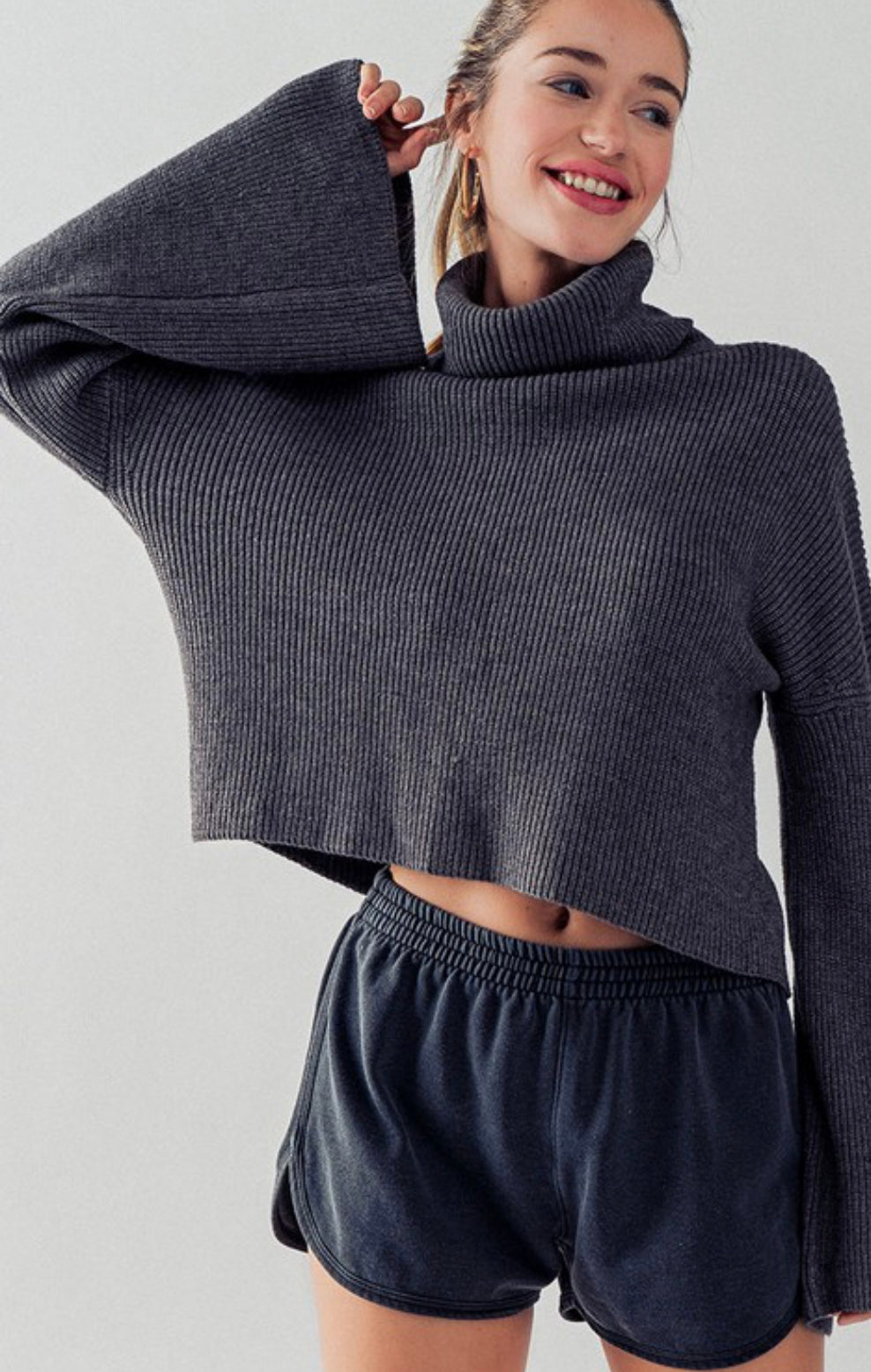 Bell sleeve sweater