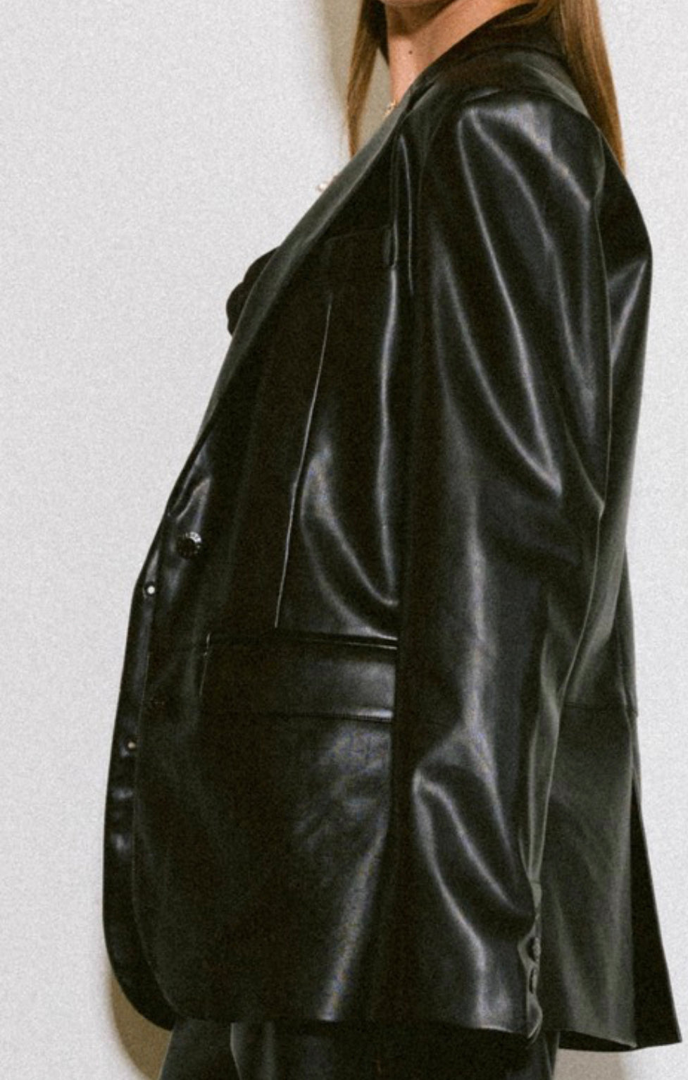 Vegan leather jacket