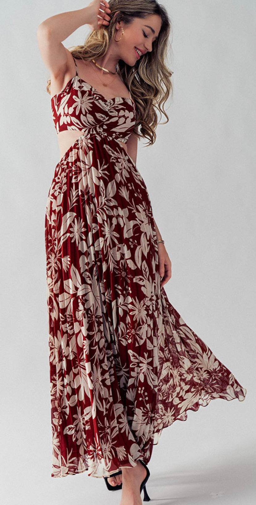 Cut out maxi floral