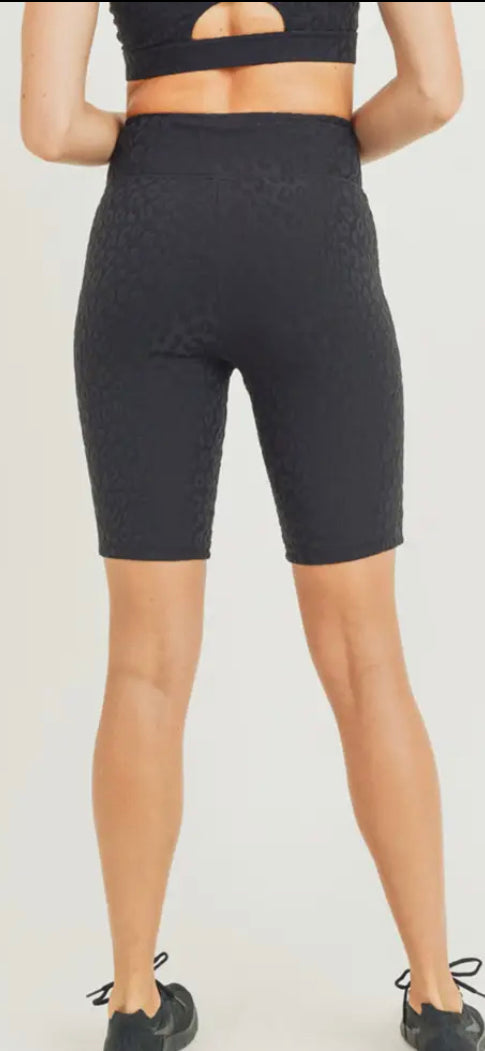 High waisted biker shorts