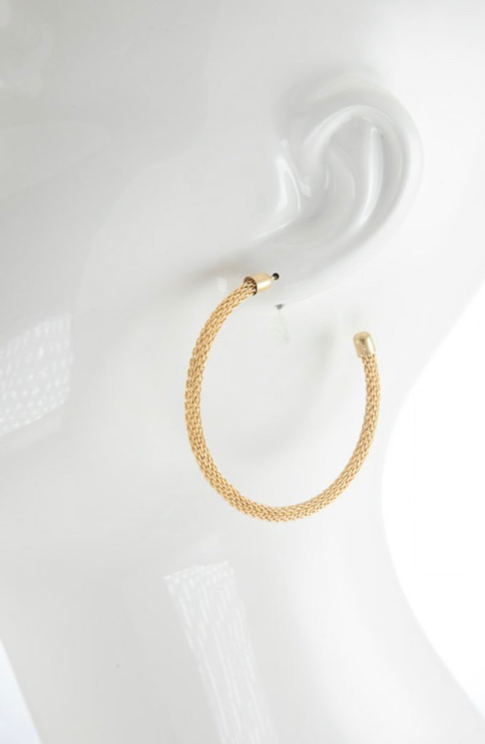 C hoop earrings