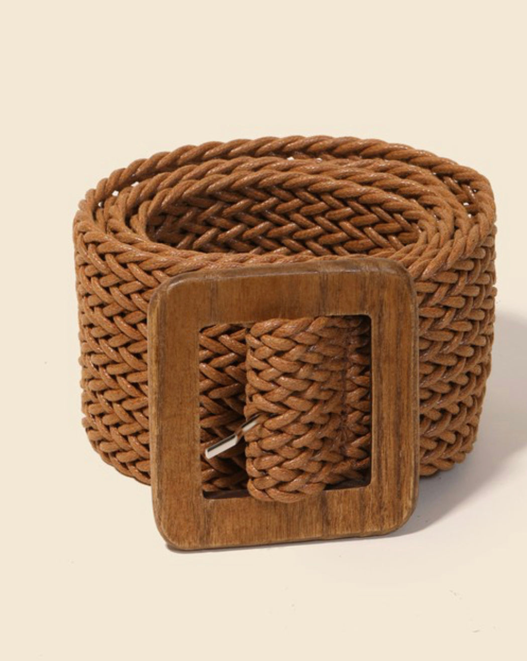 Wooden braided belt