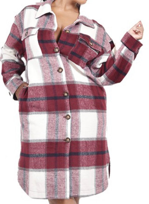 Plaid shacket