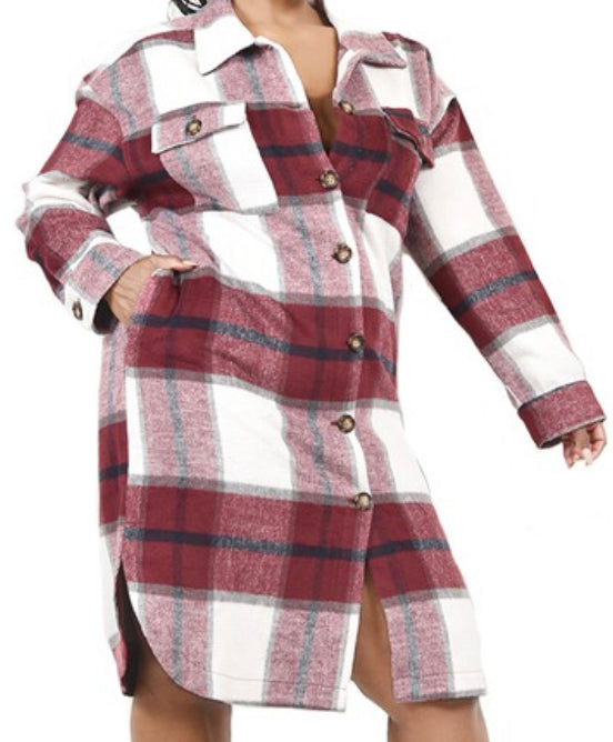 Plaid shacket
