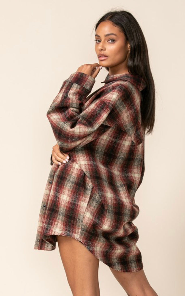 Plaid shacket