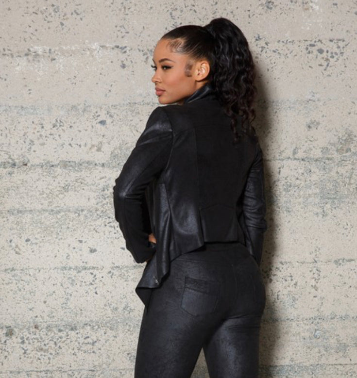 Faux leather jacket