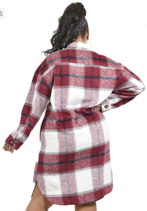 Plaid shacket