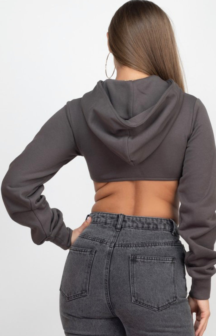 Vintage crop hoodie