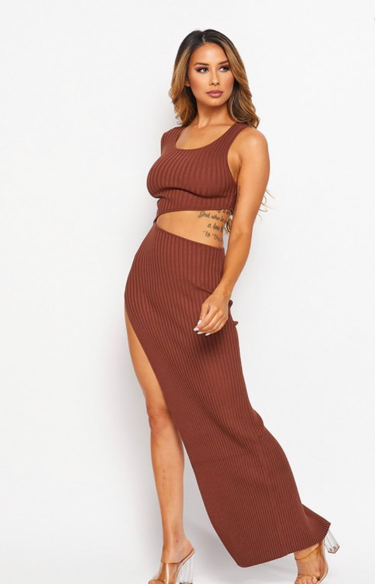 Maxi knit dress