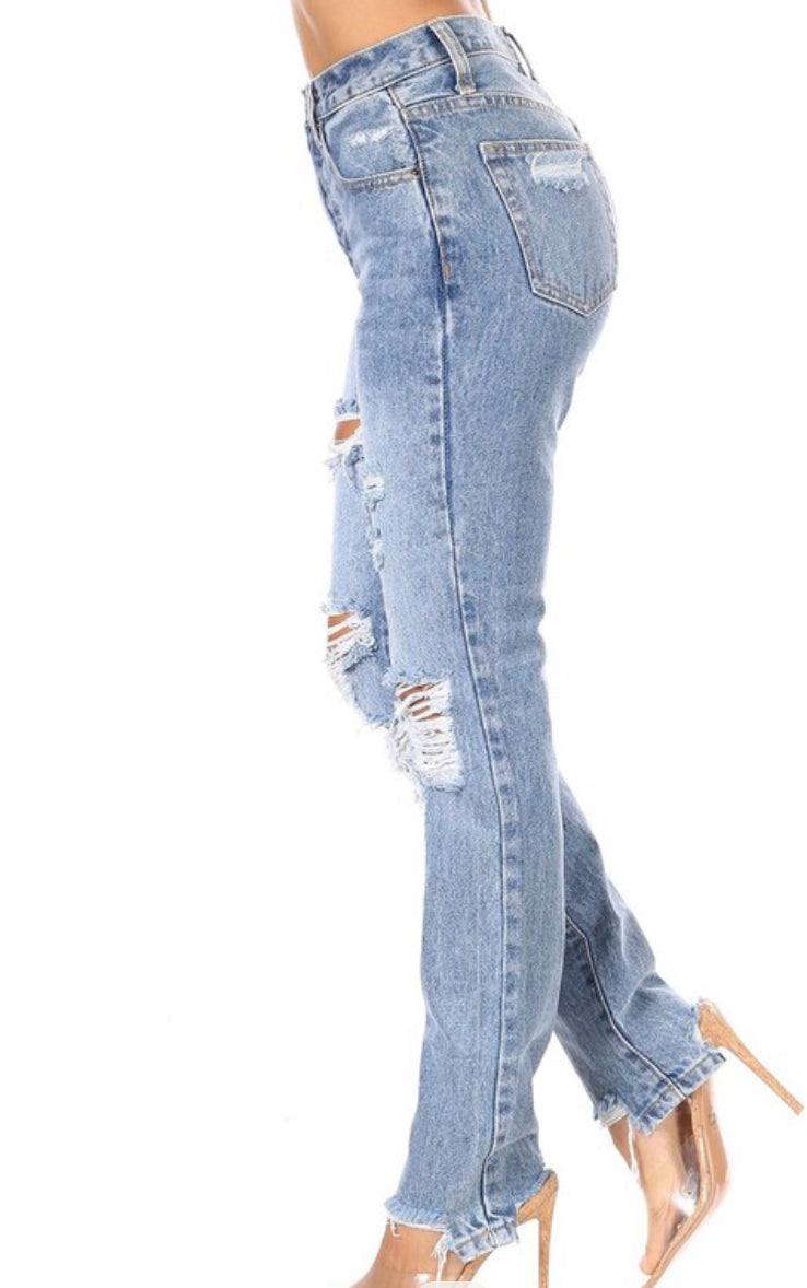 Straight leg jeans