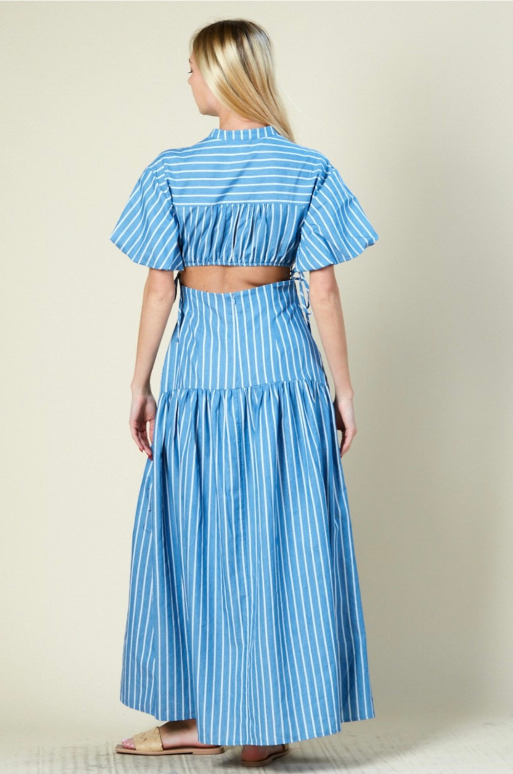 Stripe maxi dress