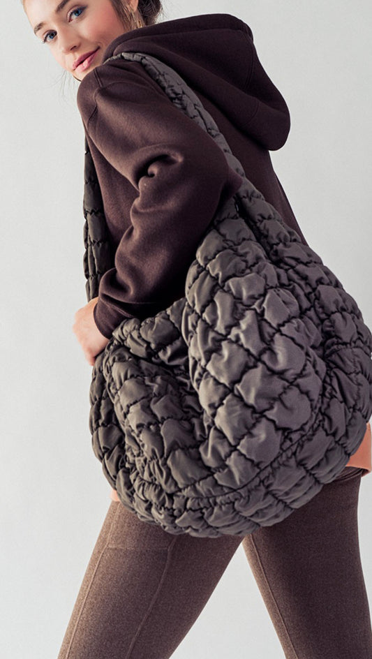 Puff quilted shoulder bag