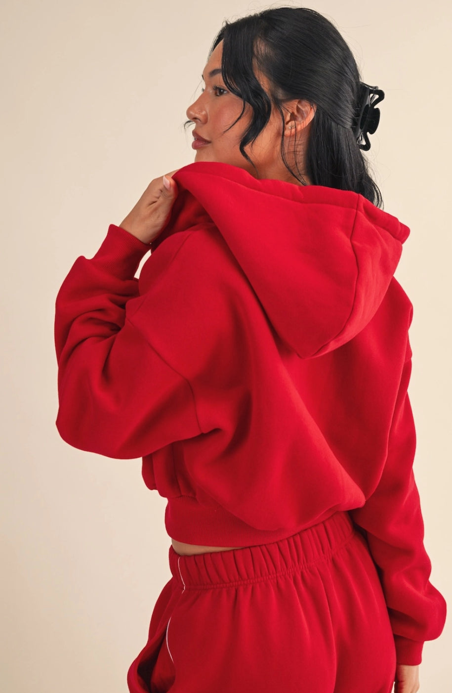 Oversized Crop Hoodie
