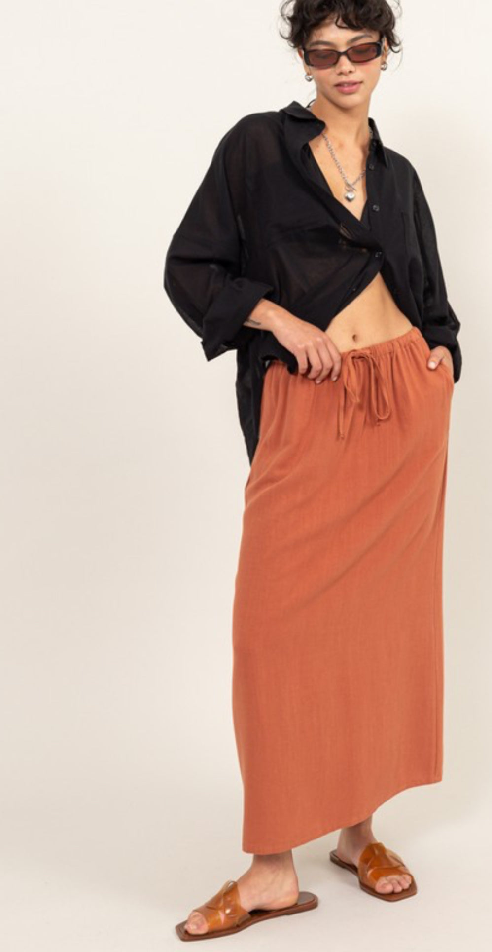 Linen skirt