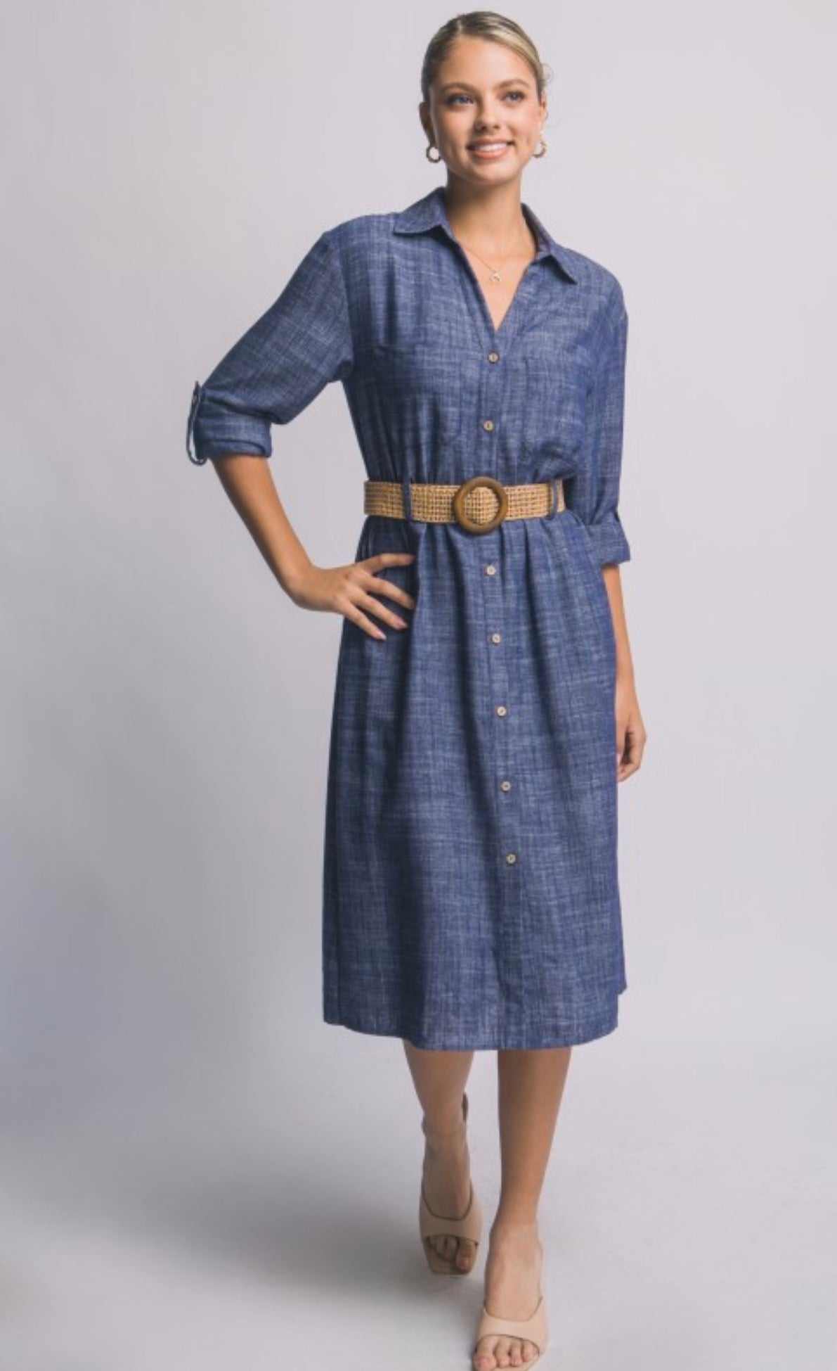 Midi Shirt Dress