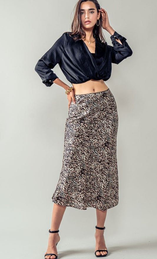 Leopard Print Skirt