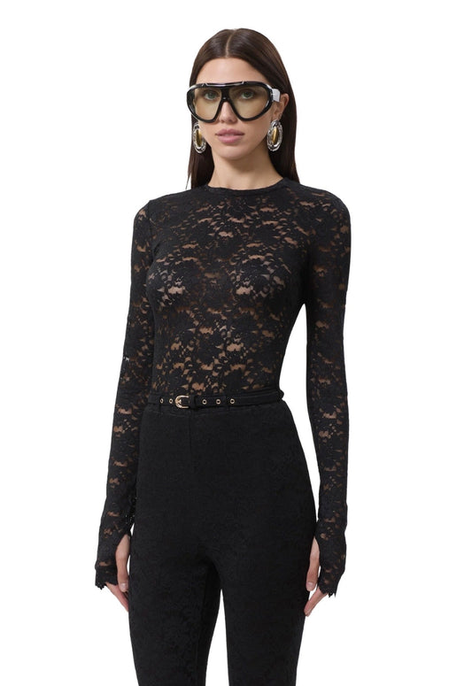 Black Lace Top