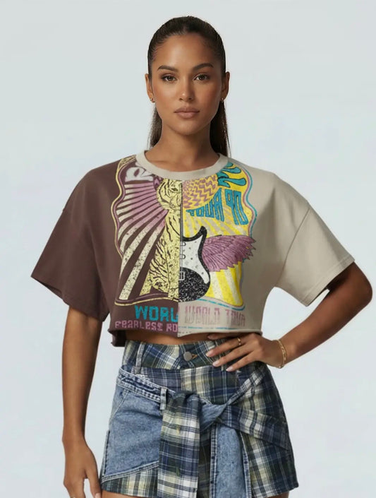 Graphic Crop Top