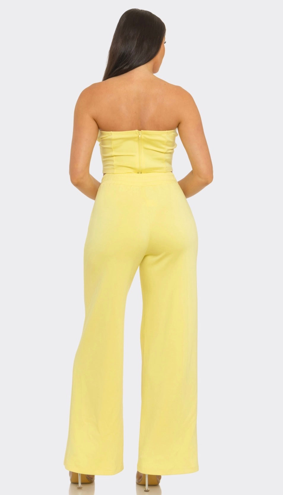 Stripe Tube Top and Pants Set