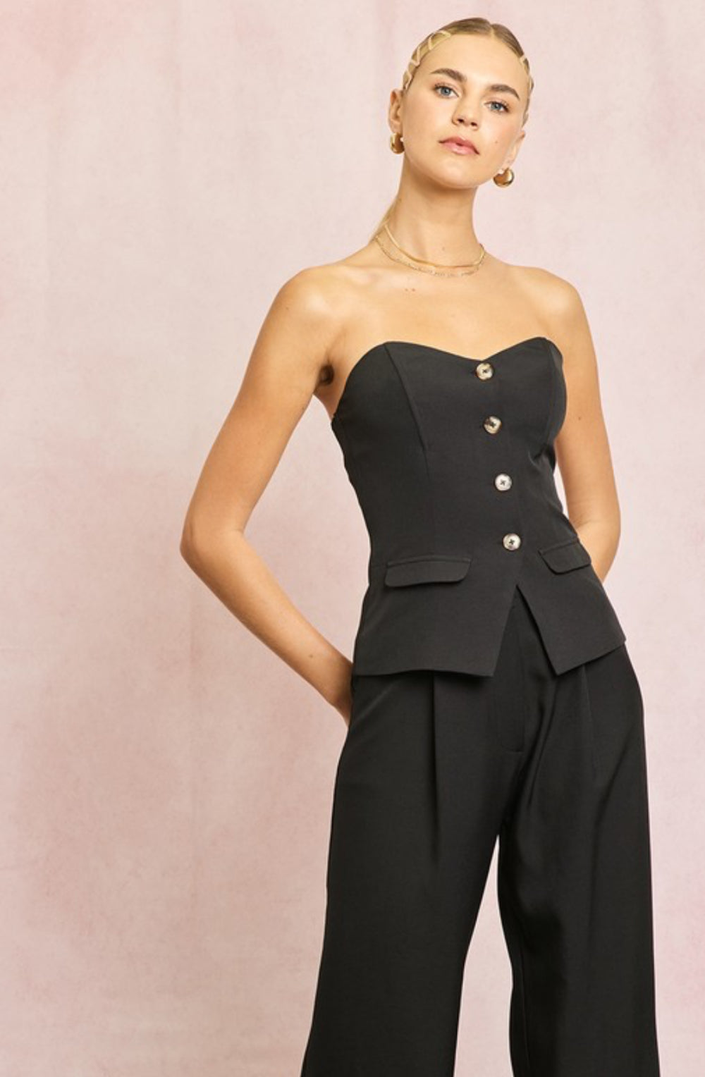 Button Tube Top