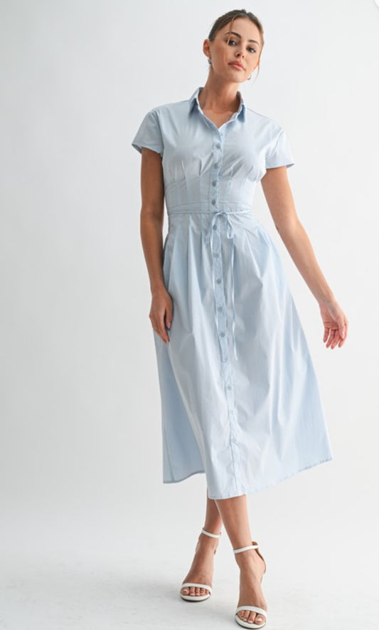 Cambridge Poplin Shirt Dress