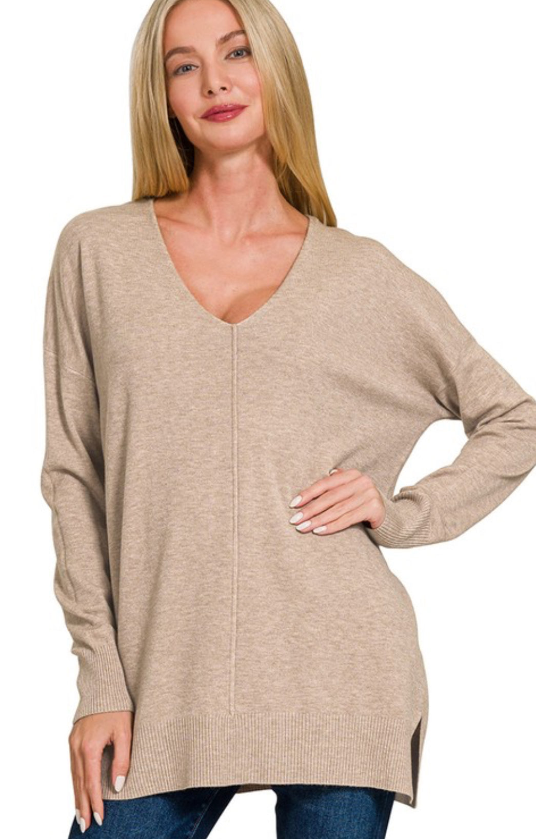 Front Seam Sweater