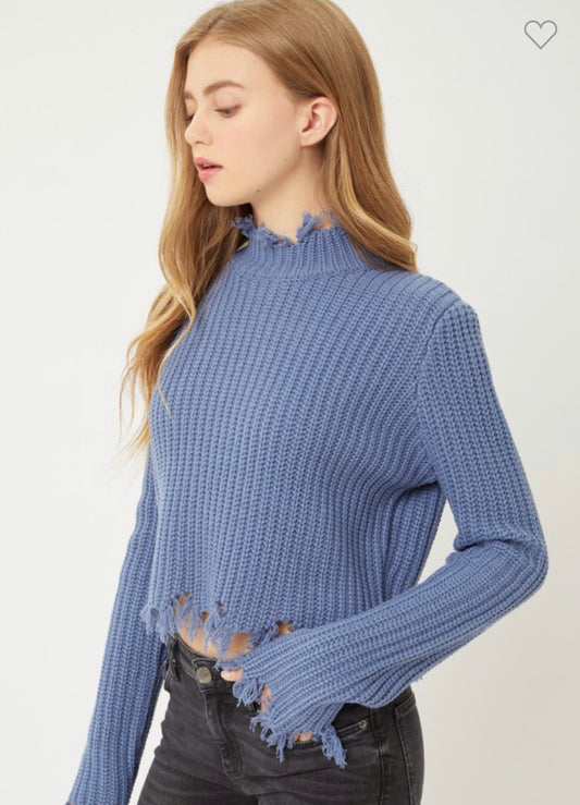 French navy sweater