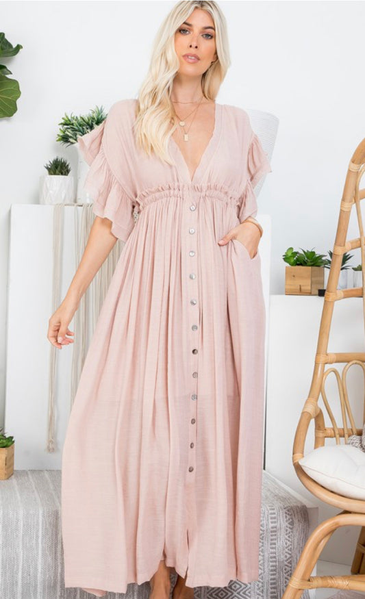 Ruffle Maxi Dress