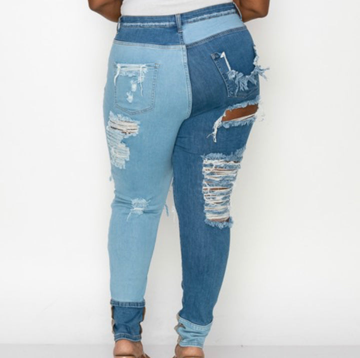 Duo skinny jeans