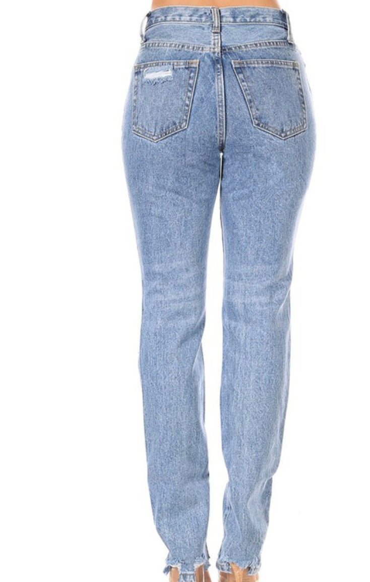 Straight leg jeans